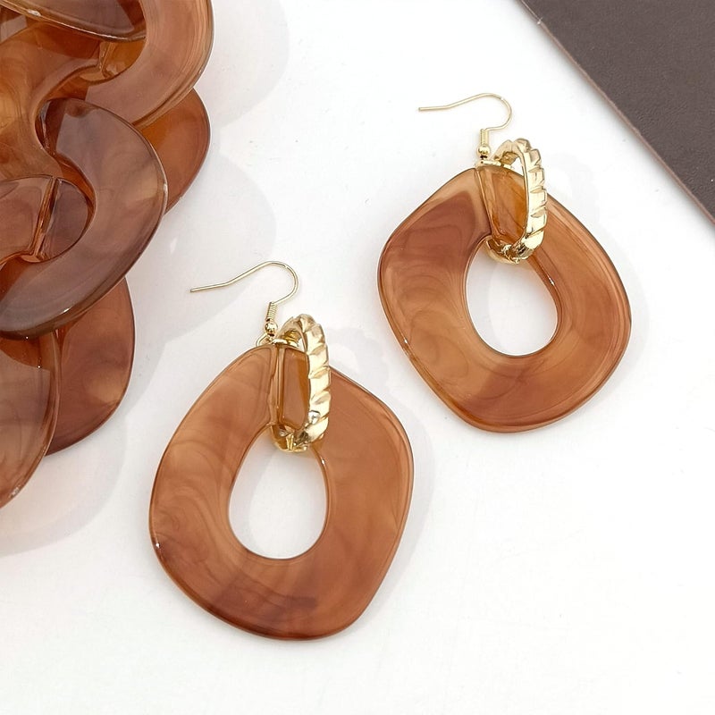 Bocar Statement Chunky Acrylic Cuban Choker Necklace Fashion Bib Collar Chain Necklace for Women(NK-10666) - Image 4